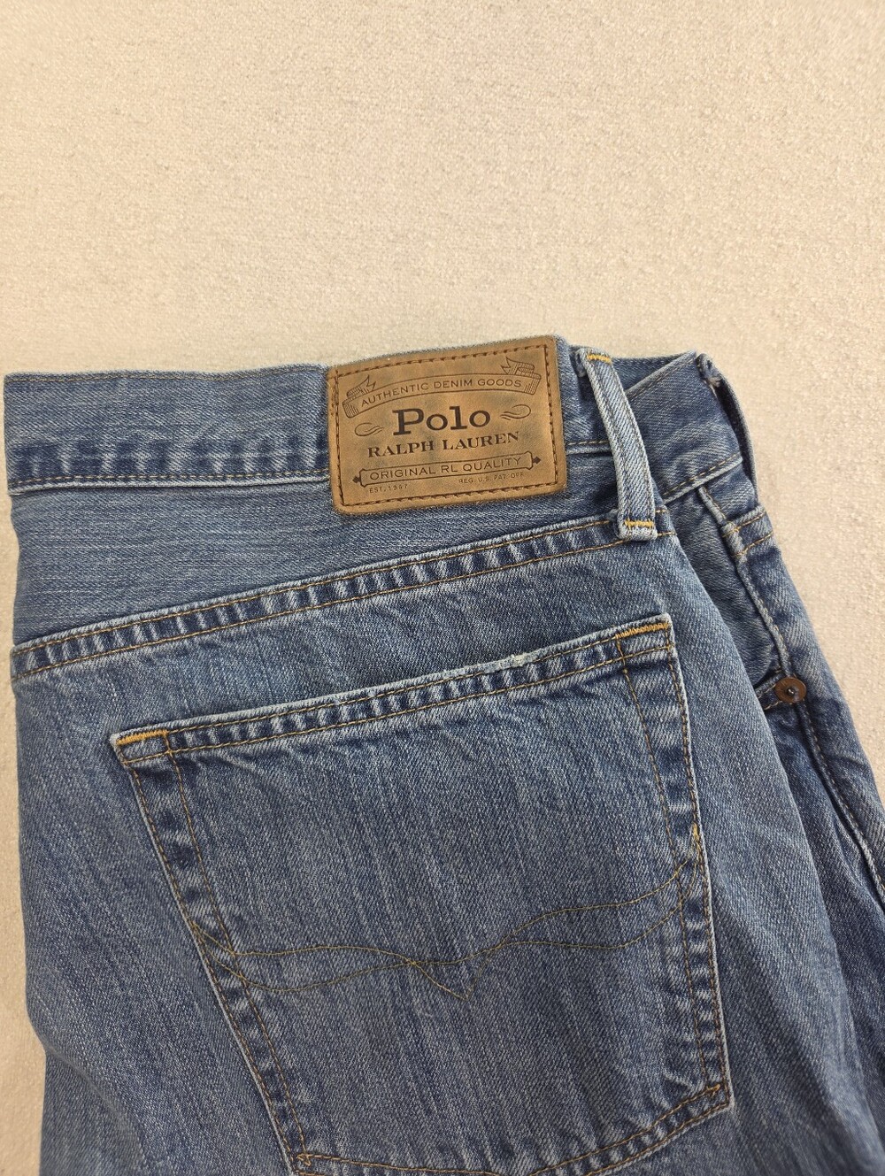 Polo Ralph Lauren Hampton Relaxed Straight Jeans 36x30 - Picture 2 of 9